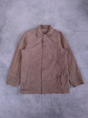 BRITCHES Men's Tan Suede Button Jacket
